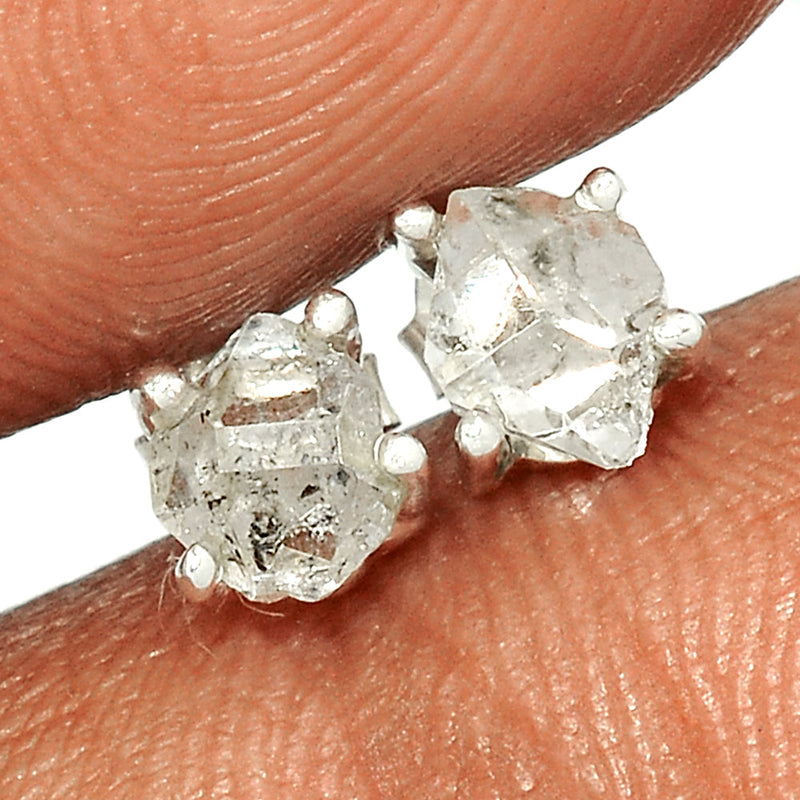 Claw - Herkimer Diamond Studs - HKDS524