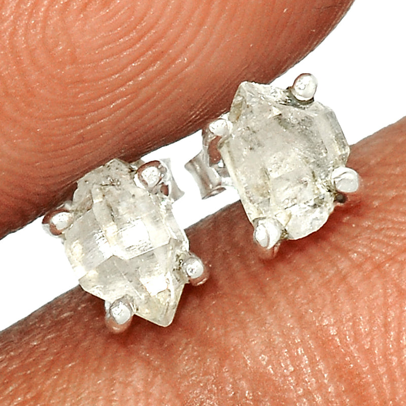 Claw - Herkimer Diamond Studs - HKDS540