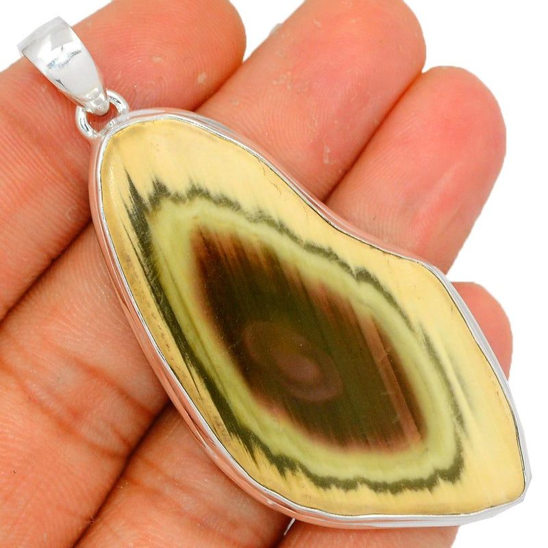 2.6" Imperial Jasper Slice Pendants - IJSP256