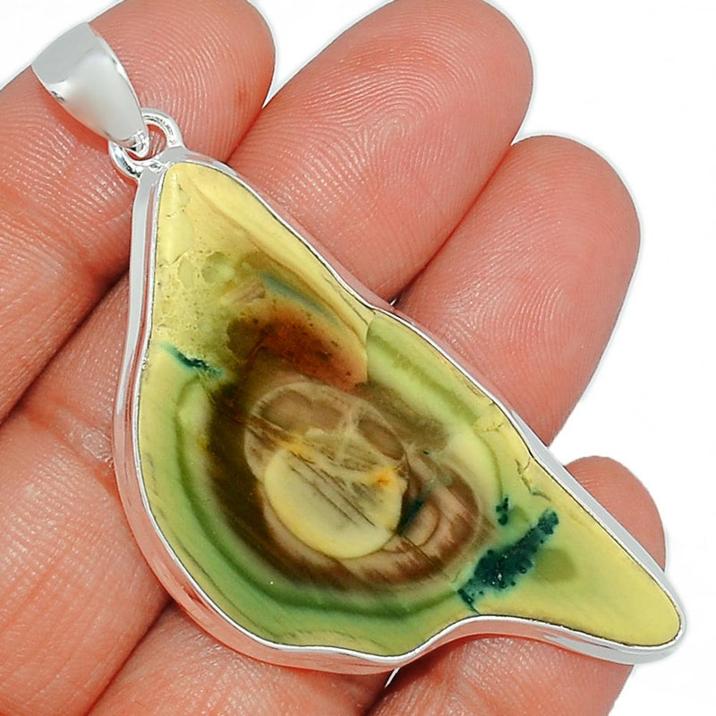2.6" Imperial Jasper Slice Pendants - IJSP303