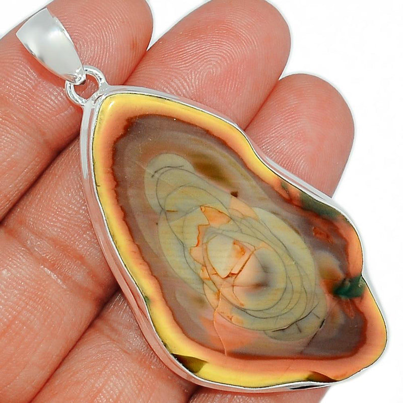 2.5" Imperial Jasper Slice Pendants - IJSP308