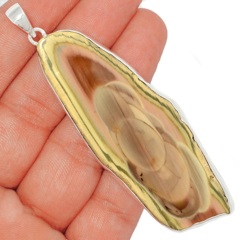 3.3" Imperial Jasper Slice Pendants - IJSP324