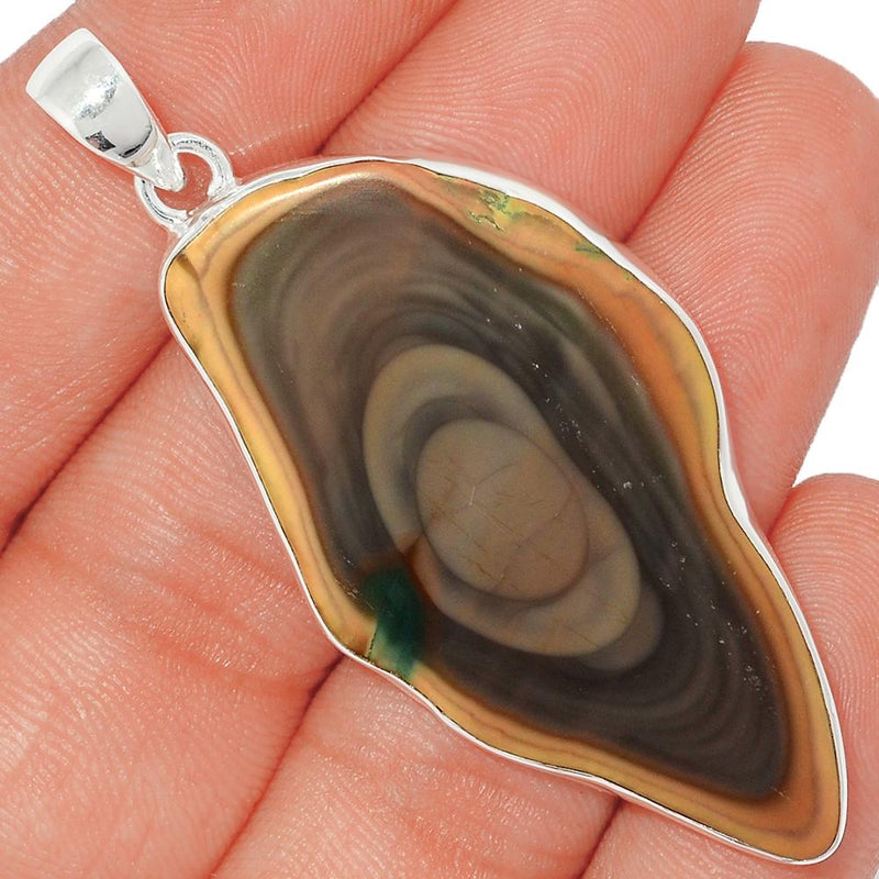 2.5" Imperial Jasper Slice Pendants - IJSP335