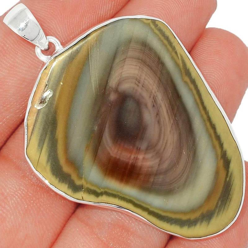 2.3" Imperial Jasper Slice Pendants - IJSP338