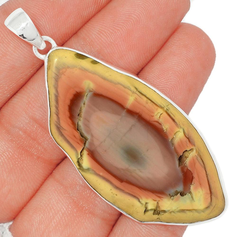 2.5" Imperial Jasper Slice Pendants - IJSP340