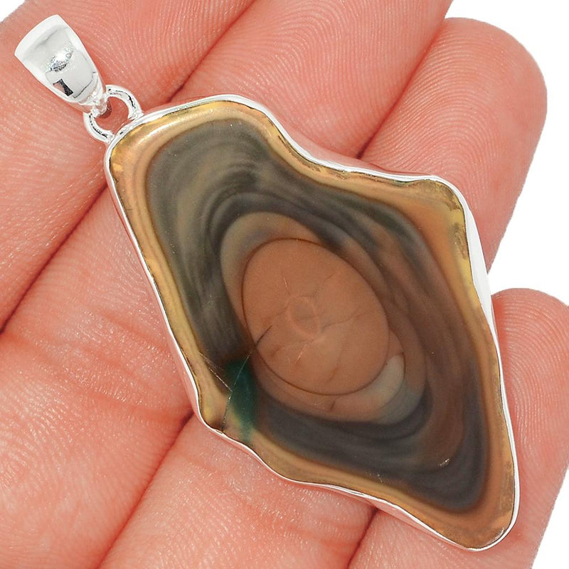 2.3" Imperial Jasper Slice Pendants - IJSP346