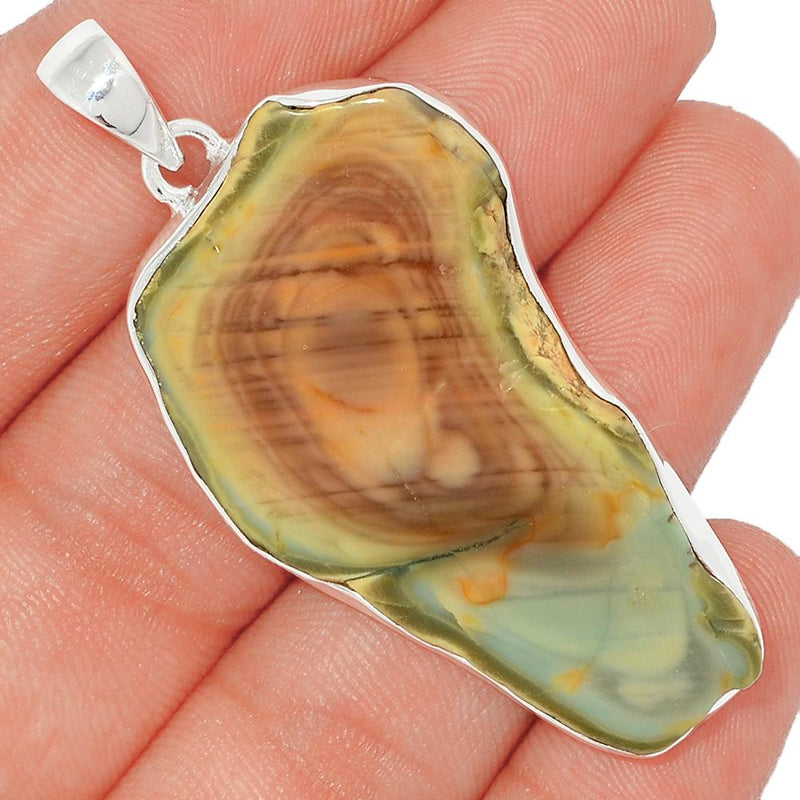 2.2" Imperial Jasper Slice Pendants - IJSP347