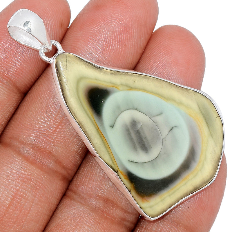 2.2" Imperial Jasper Slice Pendants - IJSP369