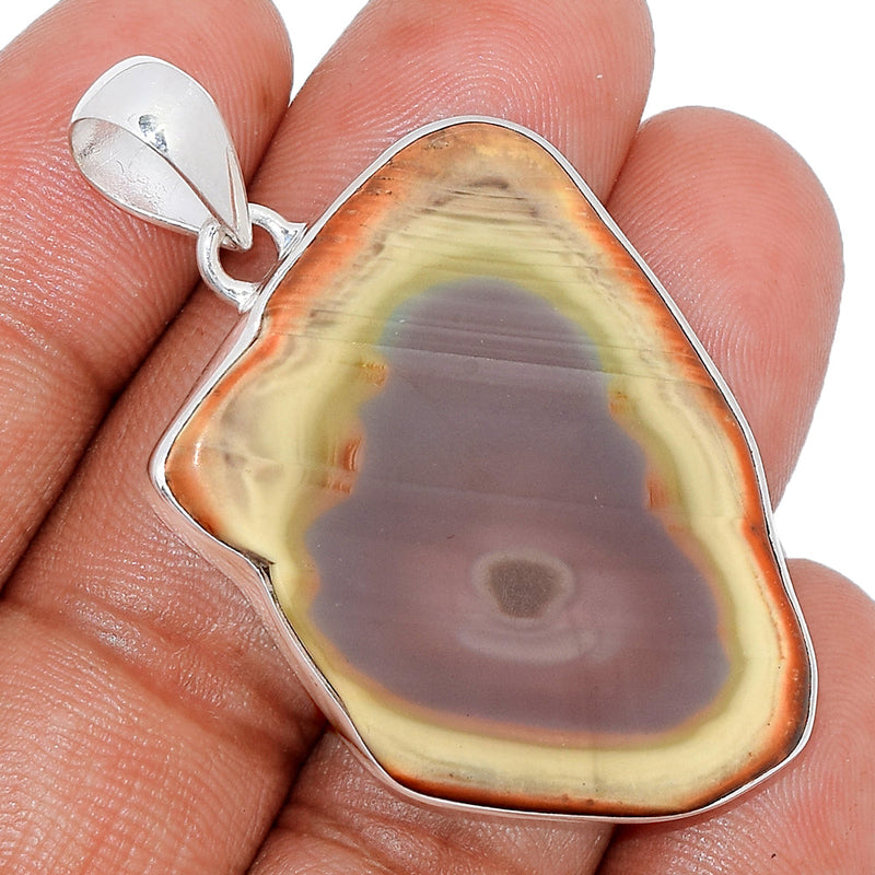 1.8" Imperial Jasper Slice Pendants - IJSP375