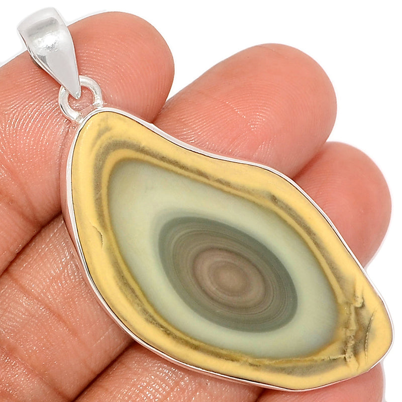 2.3" Imperial Jasper Slice Pendants - IJSP382