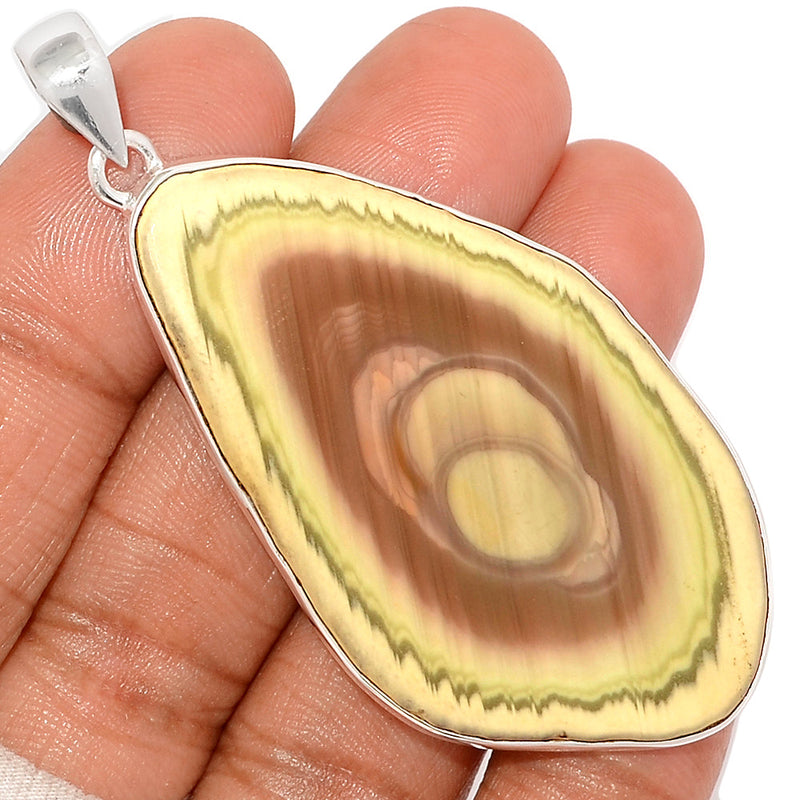 2.6" Imperial Jasper Slice Pendants - IJSP384