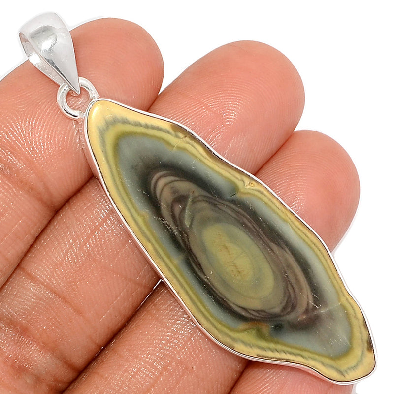 2.5" Imperial Jasper Slice Pendants - IJSP391