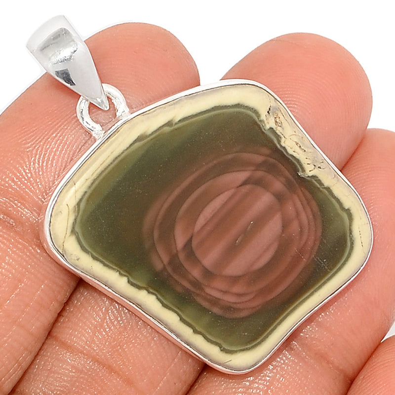 1.6" Imperial Jasper Slice Pendants - IJSP396