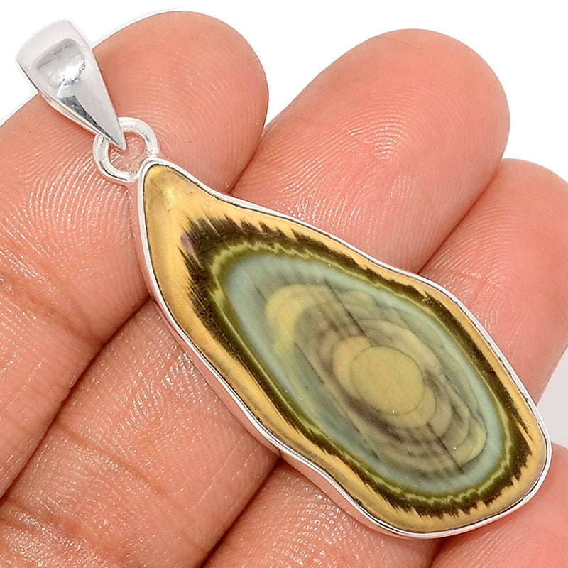 2.1" Imperial Jasper Slice Pendants - IJSP411