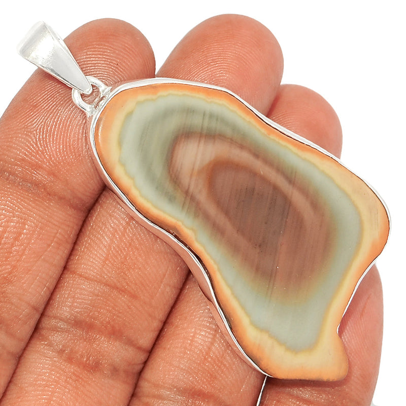 2.6" Imperial Jasper Slice Pendants - IJSP447