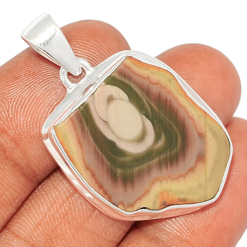 1.6" Imperial Jasper Slice Pendants - IJSP454