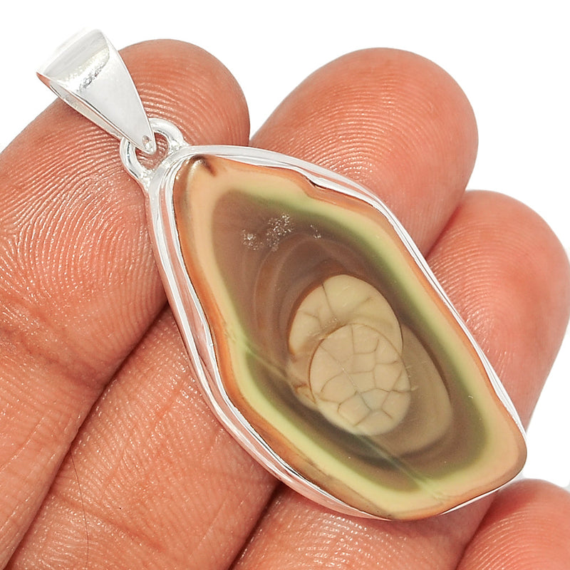 1.8" Imperial Jasper Slice Pendants - IJSP457