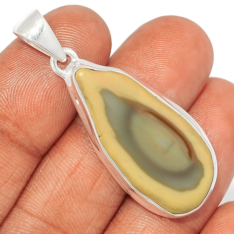 1.8" Imperial Jasper Slice Pendants - IJSP459