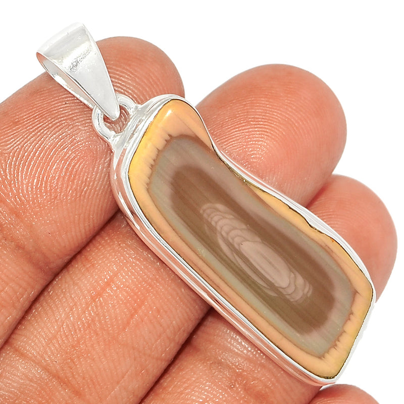 1.8" Imperial Jasper Slice Pendants - IJSP460