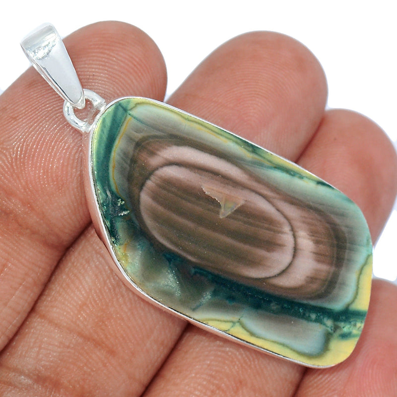 2.1" Imperial Jasper Slice Pendants - IJSP485