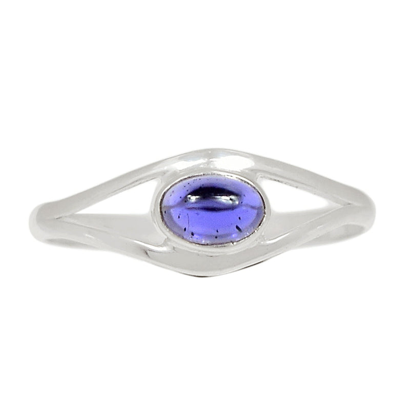 Small Plain - Iolite Cabochon Ring - ILCR239