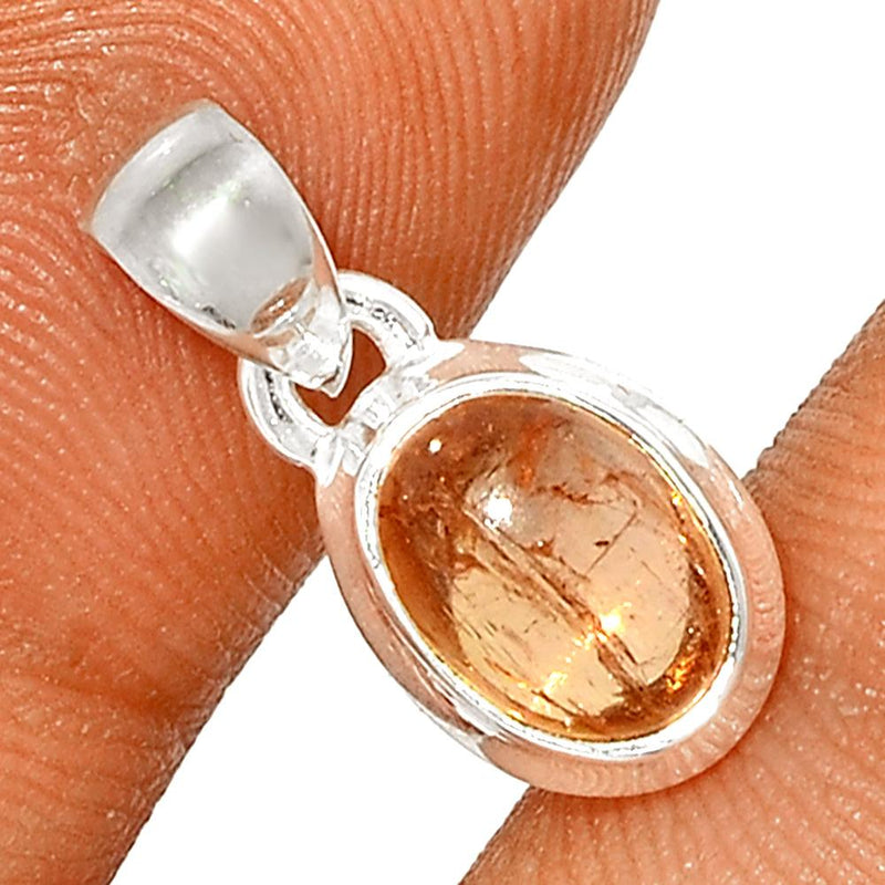 0.6" Imperial Topaz Cabochon Pendants - ITCP7