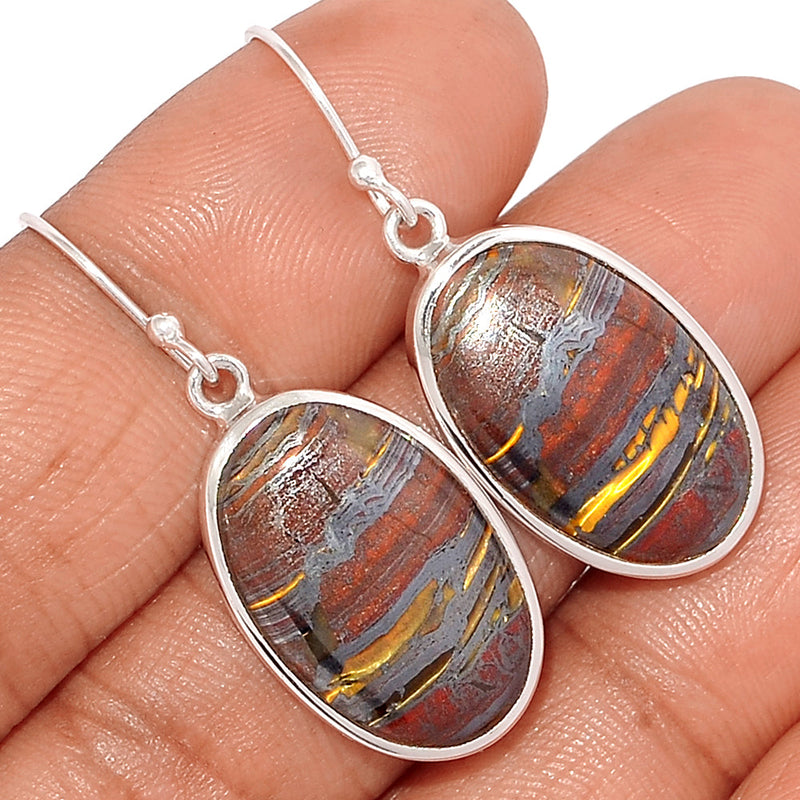 1.6" Iron Tiger Eye Earrings - ITEE160