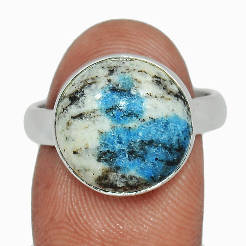 K2 Blue - Azurite In Quartz Ring - K2R1106