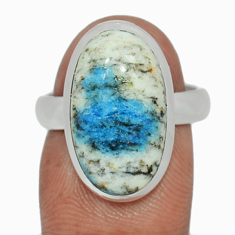 K2 Blue - Azurite In Quartz Ring - K2R1112