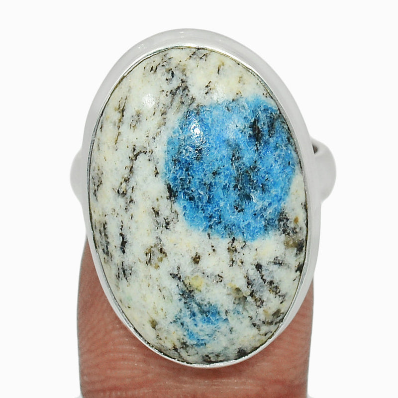 K2 Blue - Azurite In Quartz Ring - K2R1128