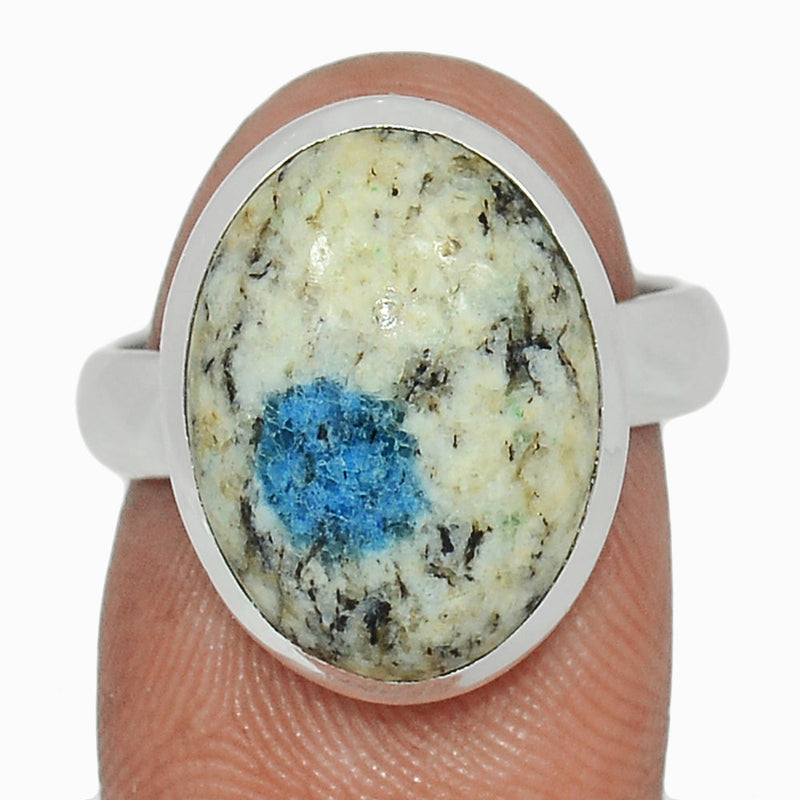 K2 Blue - Azurite In Quartz Ring - K2R1134