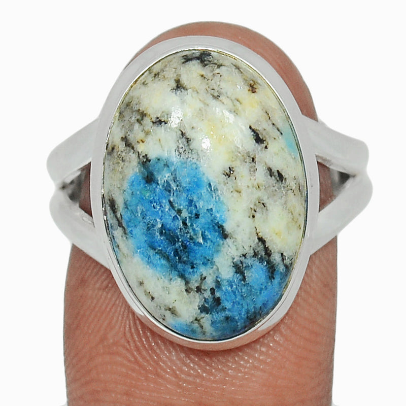 K2 Blue - Azurite In Quartz Ring - K2R1153