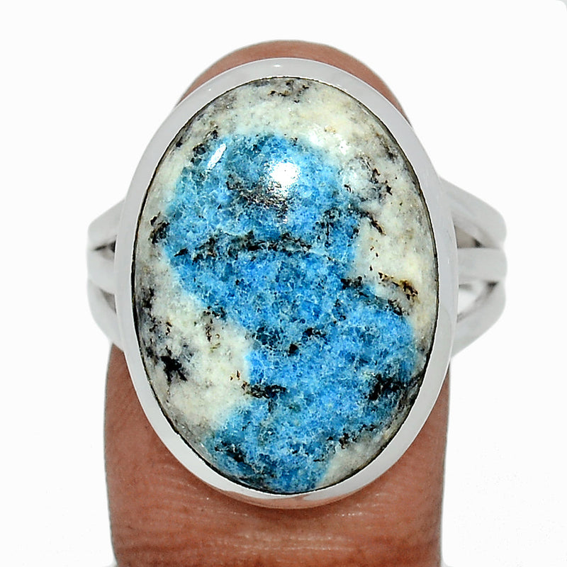 K2 Blue - Azurite In Quartz Ring - K2R1162