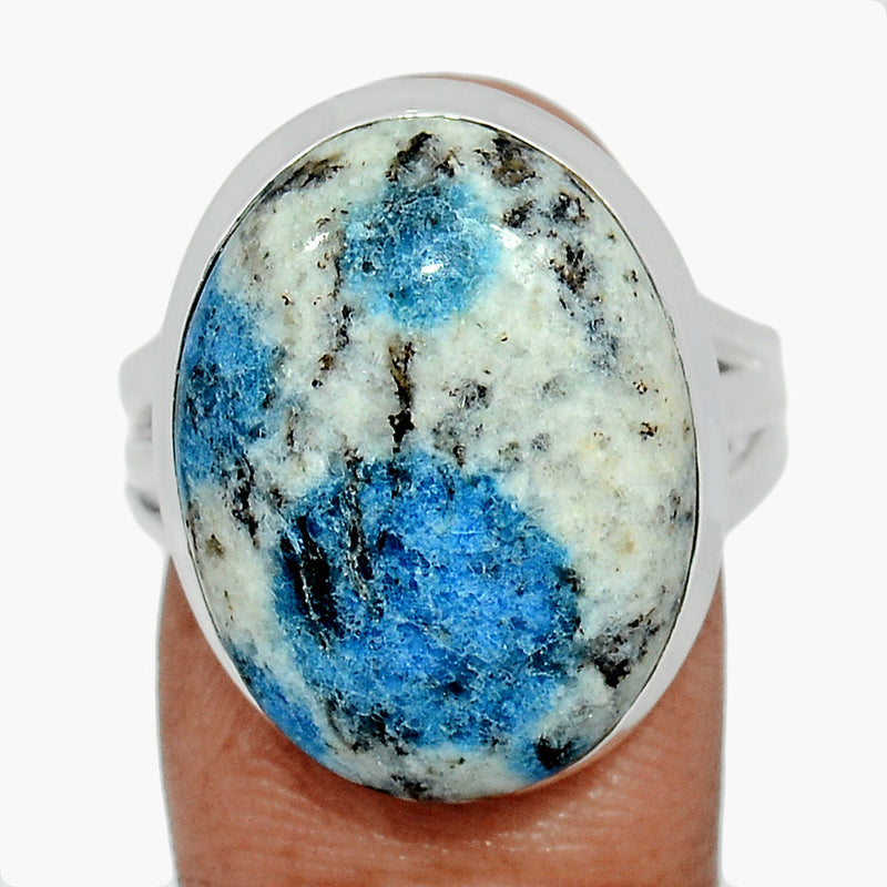 K2 Blue - Azurite In Quartz Ring - K2R1170