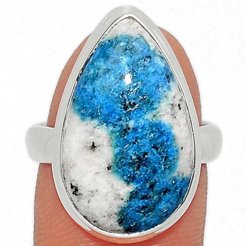 K2 Blue - Azurite In Quartz Ring - K2R838