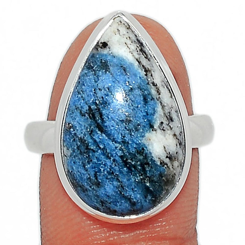 K2 Blue - Azurite In Quartz Ring - K2R853