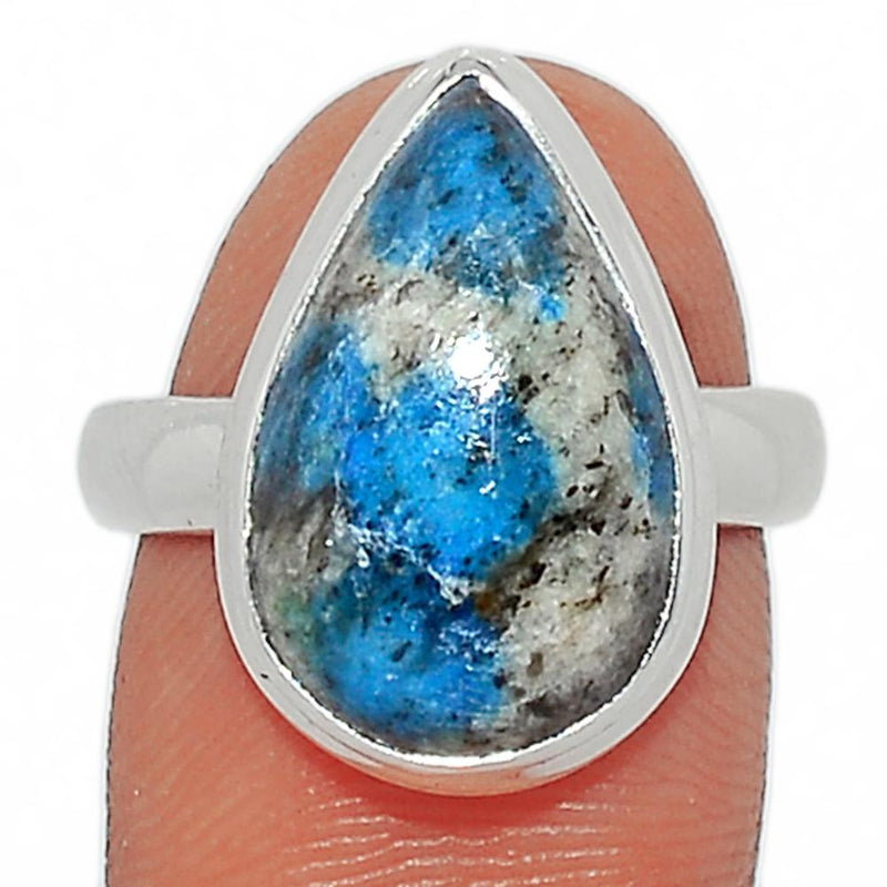 K2 Blue - Azurite In Quartz Ring - K2R855