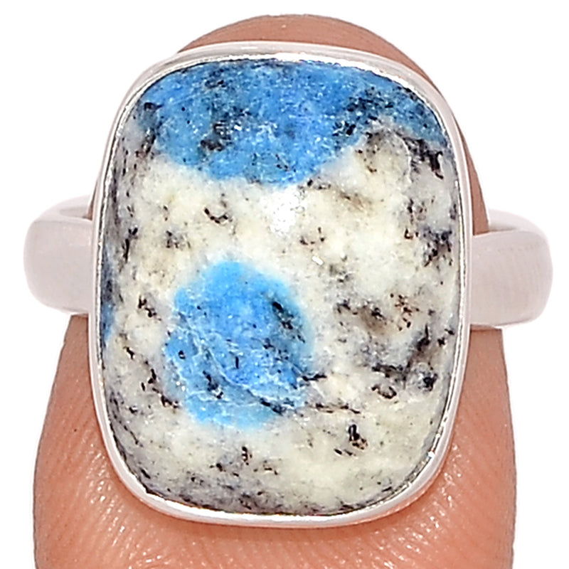 K2 Blue - Azurite In Quartz Ring - K2R885