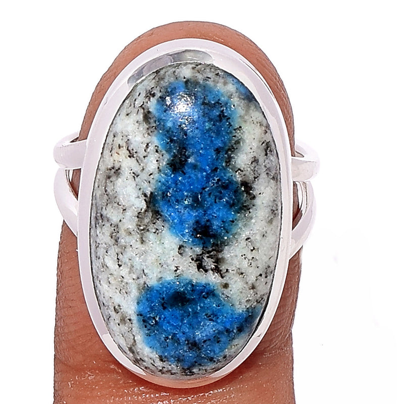K2 Blue - Azurite In Quartz Ring - K2R896