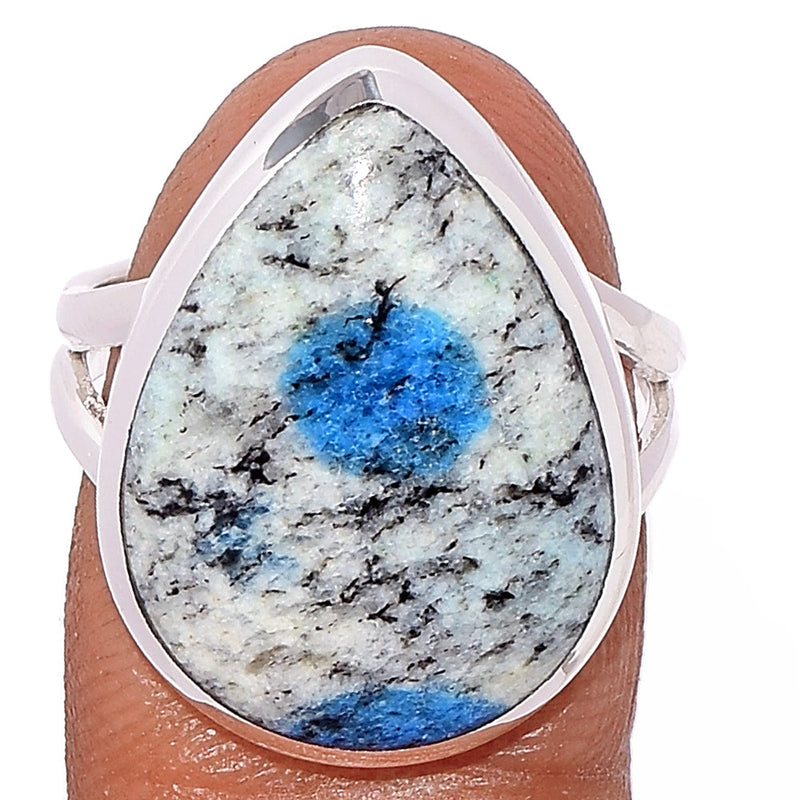 K2 Blue - Azurite In Quartz Ring - K2R921