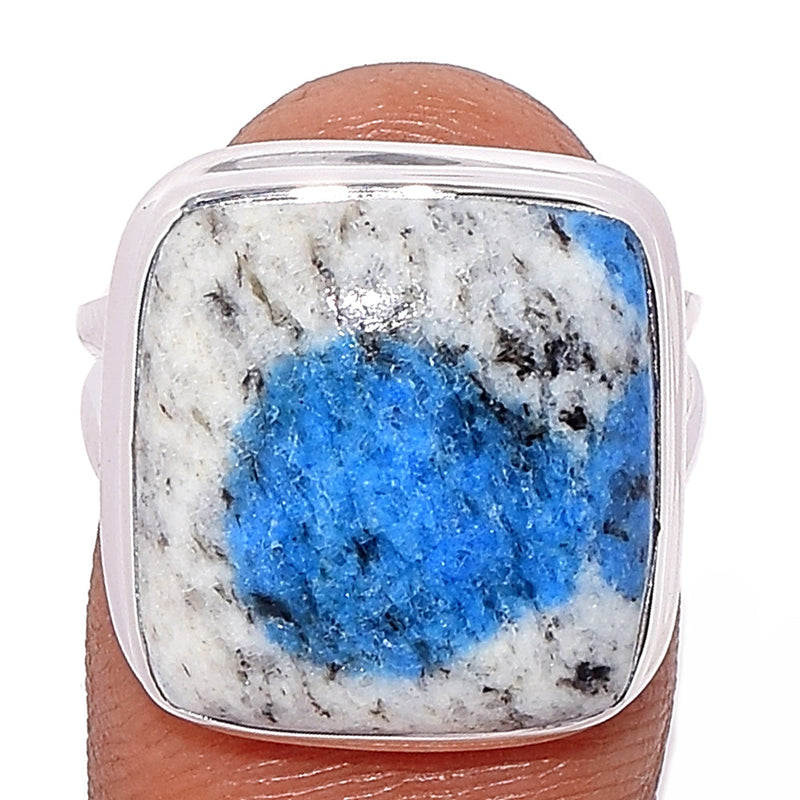 K2 Blue - Azurite In Quartz Ring - K2R923