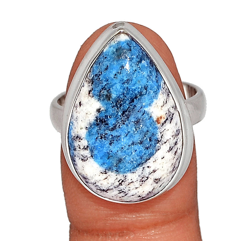 K2 Blue - Azurite In Quartz Ring - K2R937