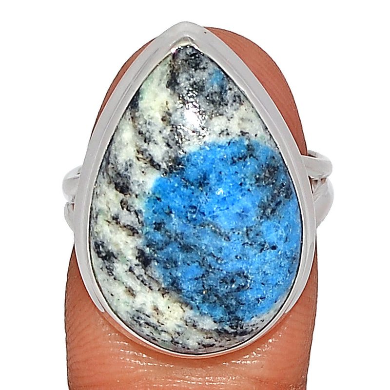 K2 Blue - Azurite In Quartz Ring - K2R968