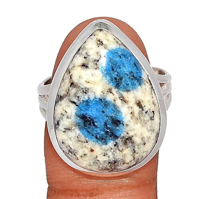 K2 Blue - Azurite In Quartz Ring - K2R980