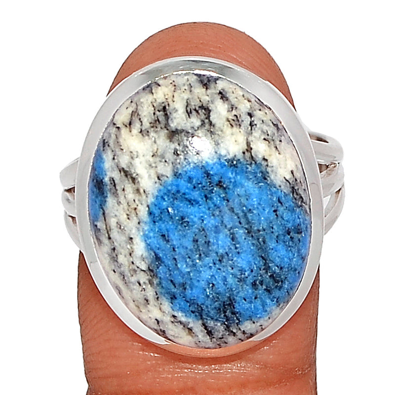 K2 Blue - Azurite In Quartz Ring - K2R983