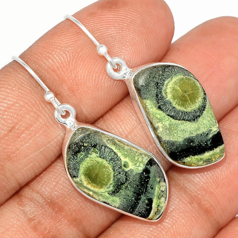 1.5" Kambaba Ocean Jasper Earrings - KOJE40