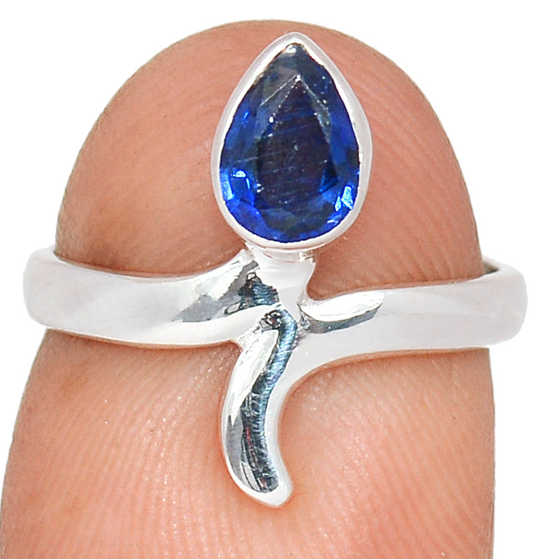 Small Plain - Kyanite Faceted Ring - KYFR765