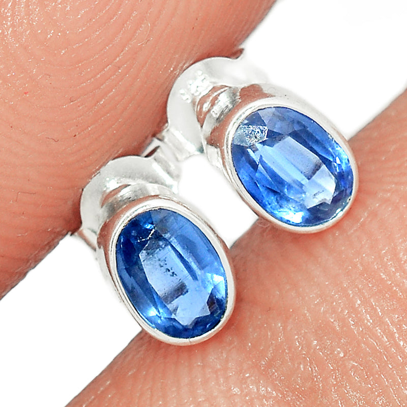 Kyanite Faceted Studs - KYFS106