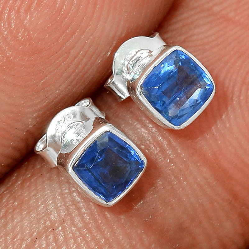 Kyanite Faceted Studs - KYFS120