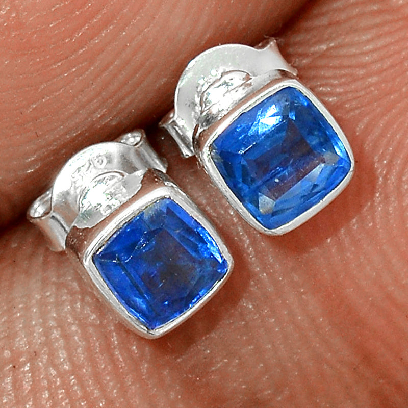 Kyanite Faceted Studs - KYFS125